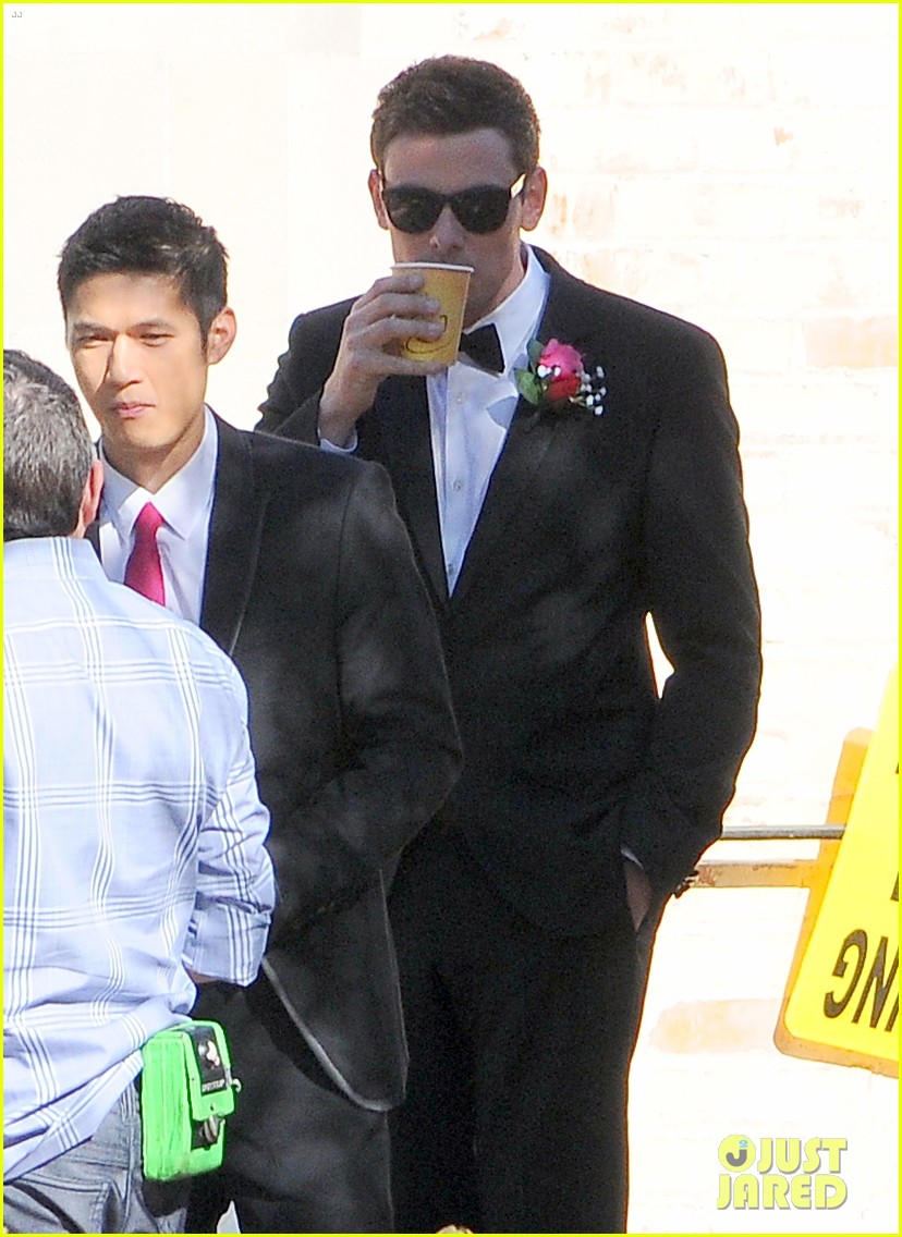 Cory Monteith Glee Set With Mark Salling Photo 525160 Photo Gallery Just Jared Jr 