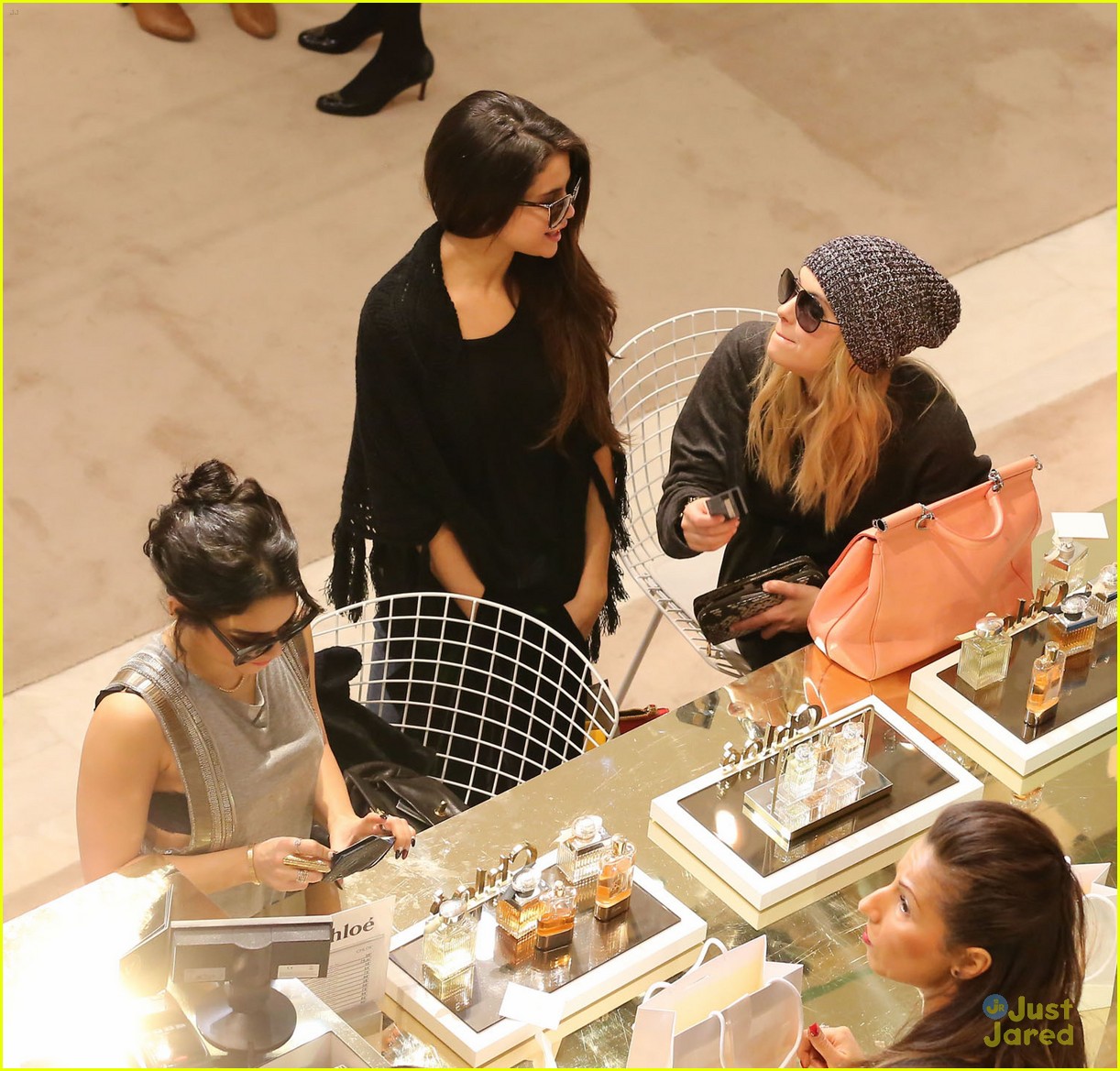 Full Sized Photo of vanessa selena ashley perfume shopping 07 | Selena