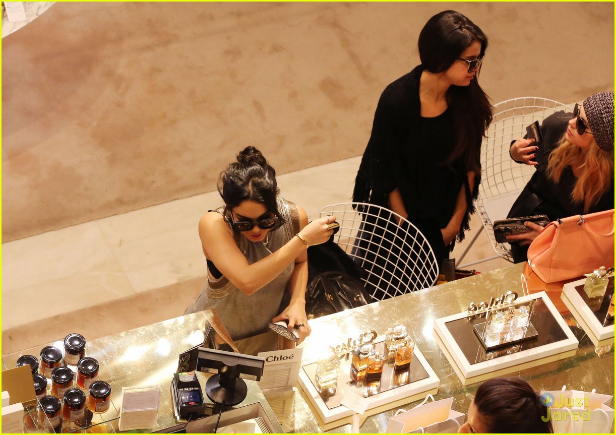 Full Sized Photo of vanessa selena ashley perfume shopping 14 | Selena