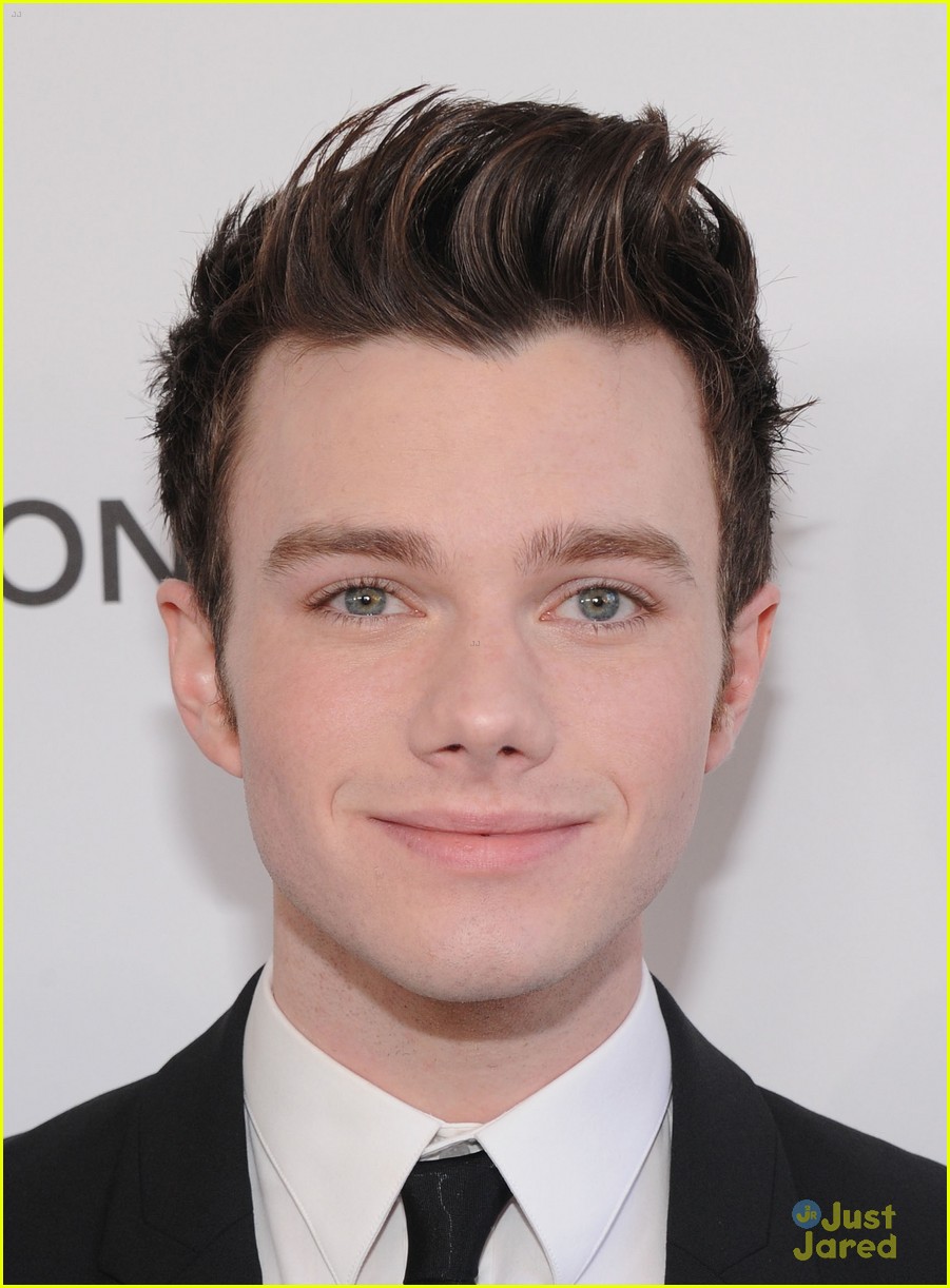 Chris Colfer & Ashley Fink: Elton John AIDS Foundation Oscar Party 2013 ...