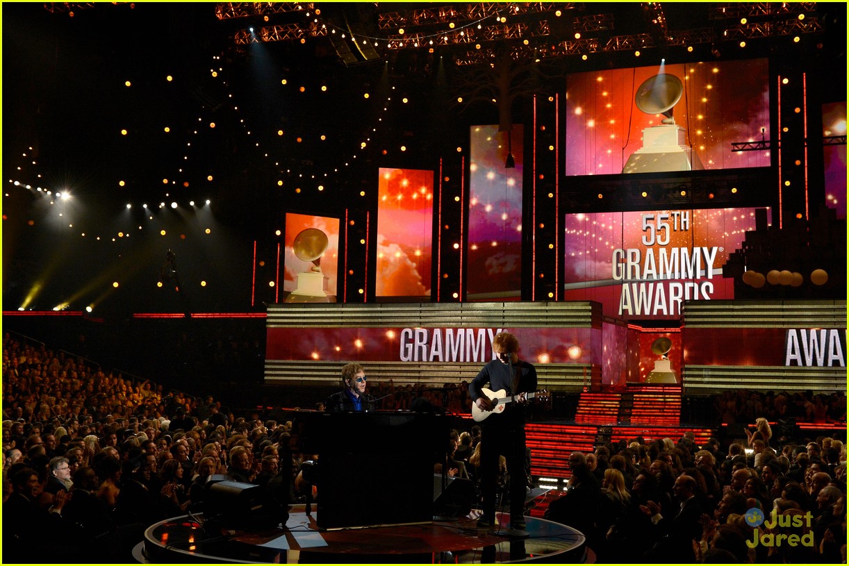Ed Sheeran & Elton John Perform 'A Team' at Grammys 2013 WATCH NOW