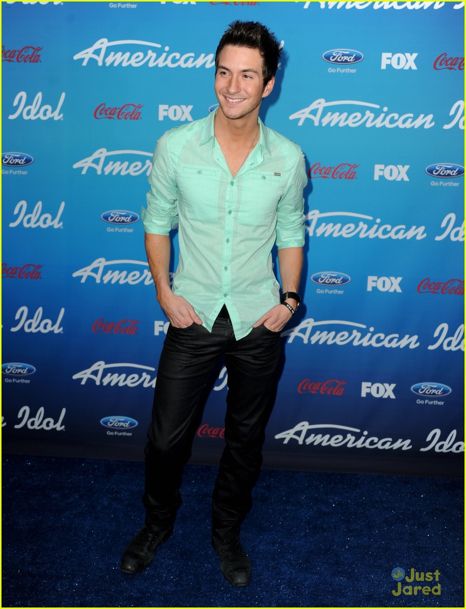 Paul Jolley & Lazaro Arbos: 'American Idol' Top 10 Finalists Party ...