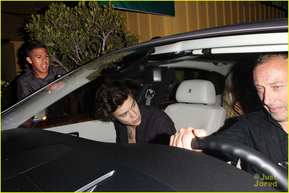 Harry Styles leaving Dan Tana's Restaurant after having dinner with Rod  Stewart Featuring: Harry Styles Where: West Hollywood, CA, United States  When: 26 Apr 2013 Stock Photo - Alamy