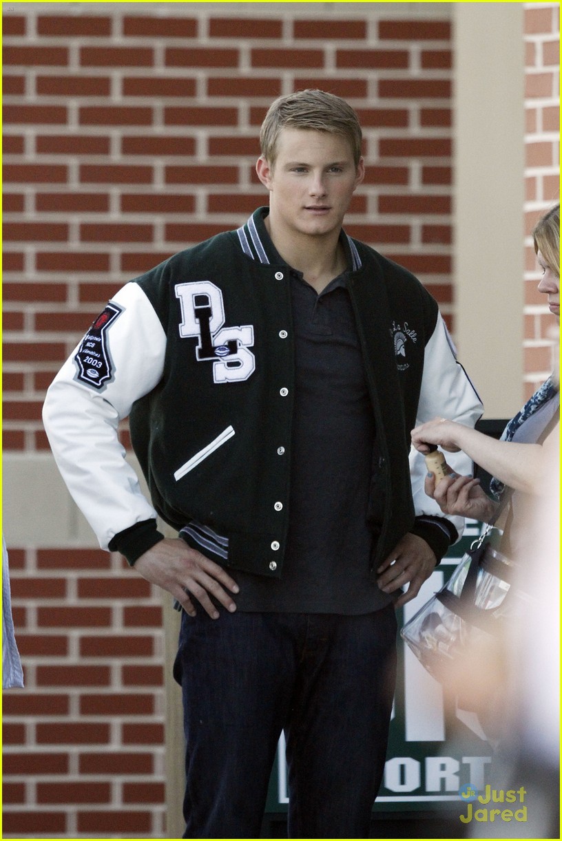 Alexander Ludwig: Varsity Jacket on 'When The Game Stands Tall' Set ...