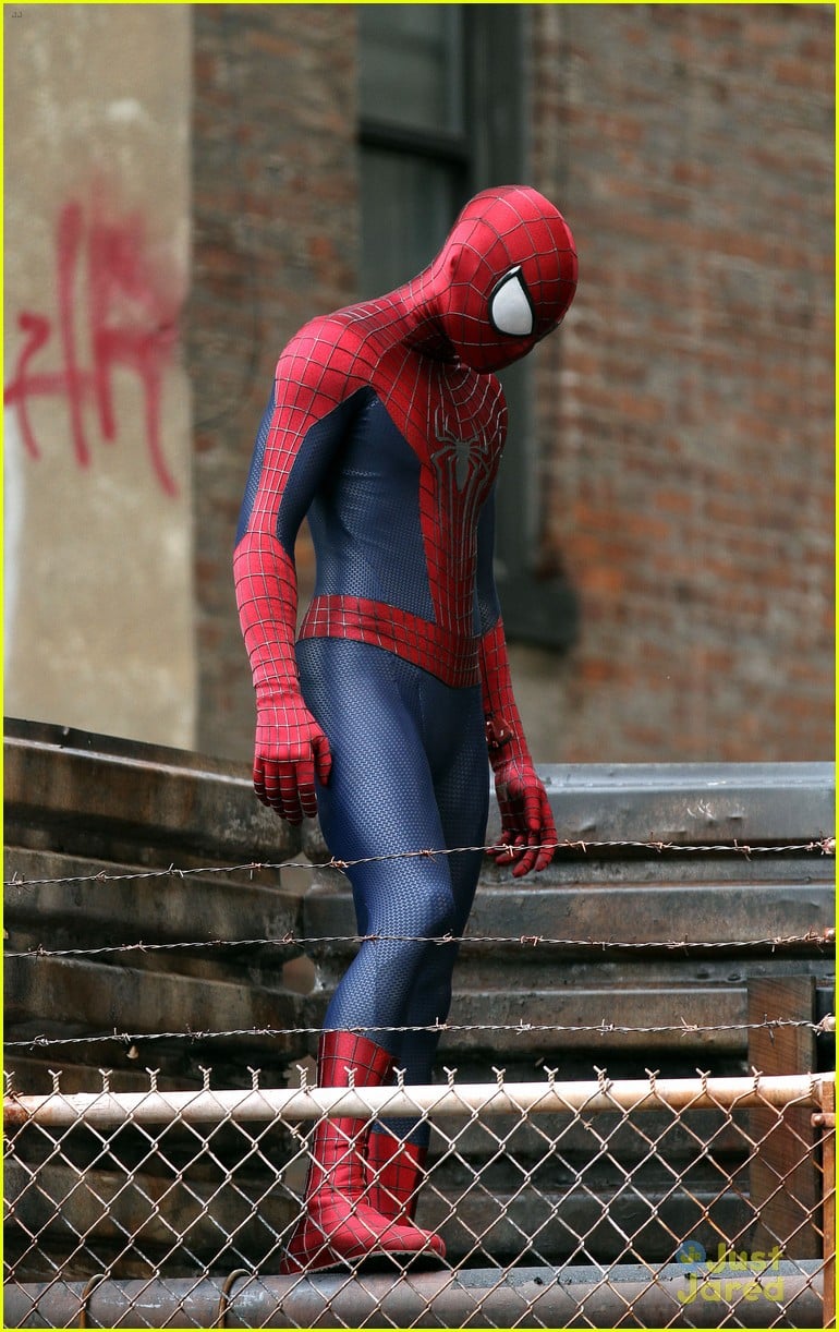 Andrew Garfield & Emma Stone: 'spider-man 2' Night Shoot Stunts 