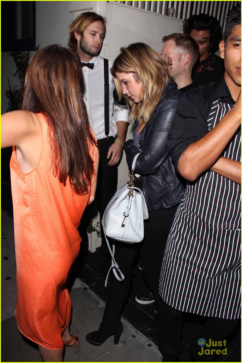 Full Sized Photo of ashley benson selena gomez birthday party exit 08