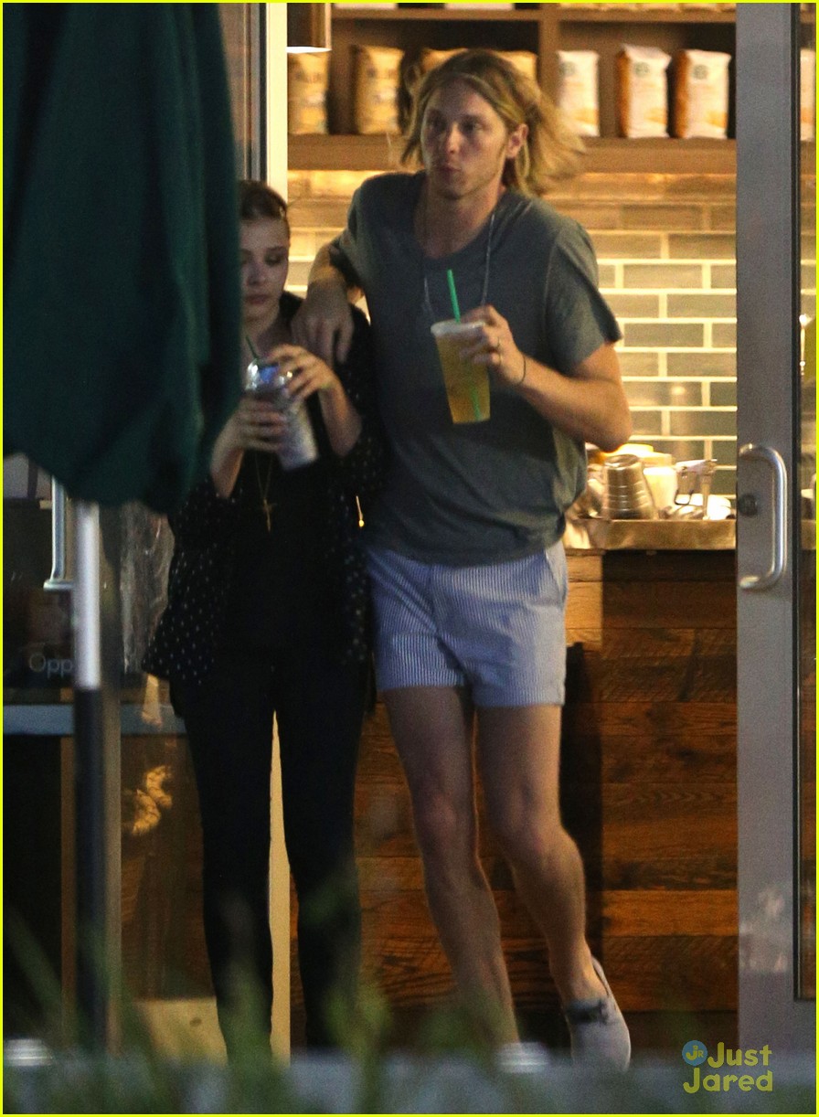 Full Sized Photo of chloe moretz starbucks stop with brother trevor 10