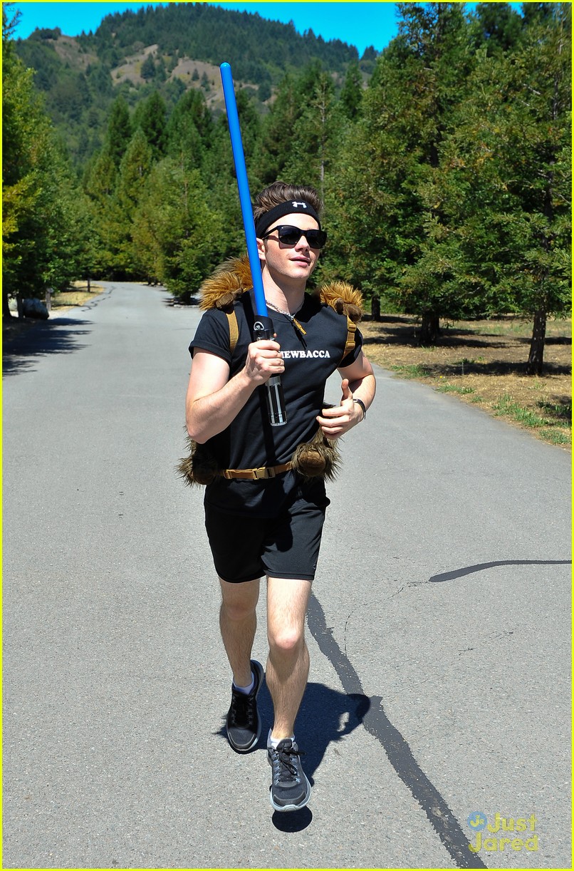 Chris Colfer Course Of The Force Relay Photo 575947 Photo Gallery Just Jared Jr 