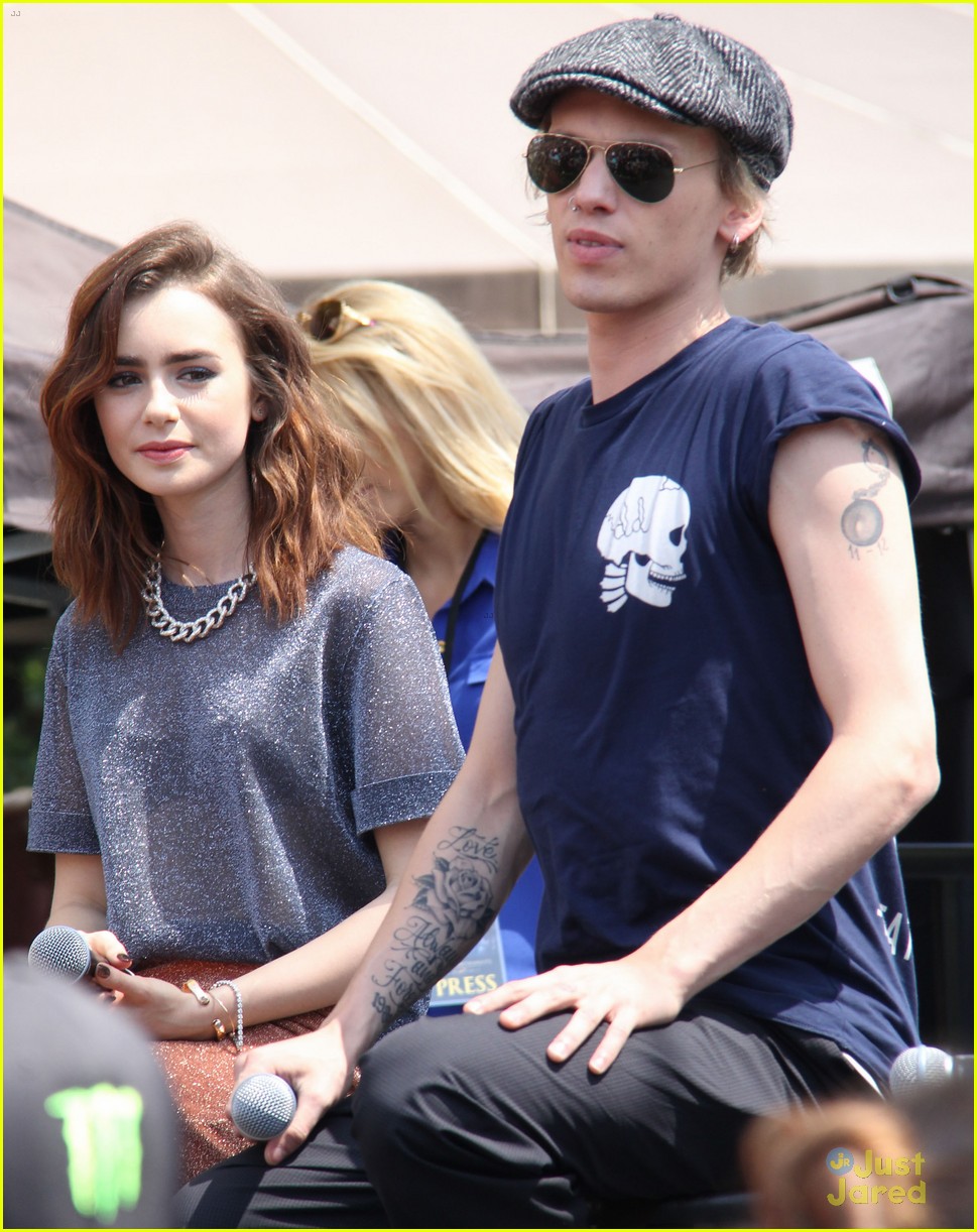 Lily Collins & Jamie Campbell Bower 'Mortal Instruments' Meet & Greet