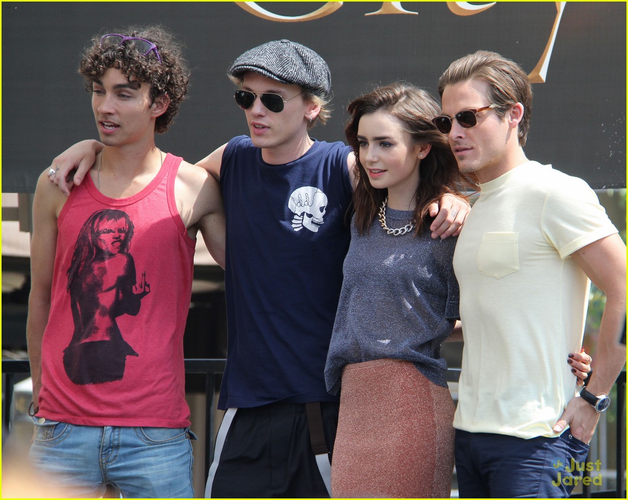 Lily Collins & Jamie Campbell Bower 'Mortal Instruments' Meet & Greet