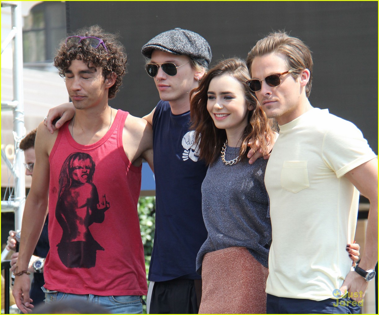 Lily Collins & Jamie Campbell Bower 'Mortal Instruments' Meet & Greet