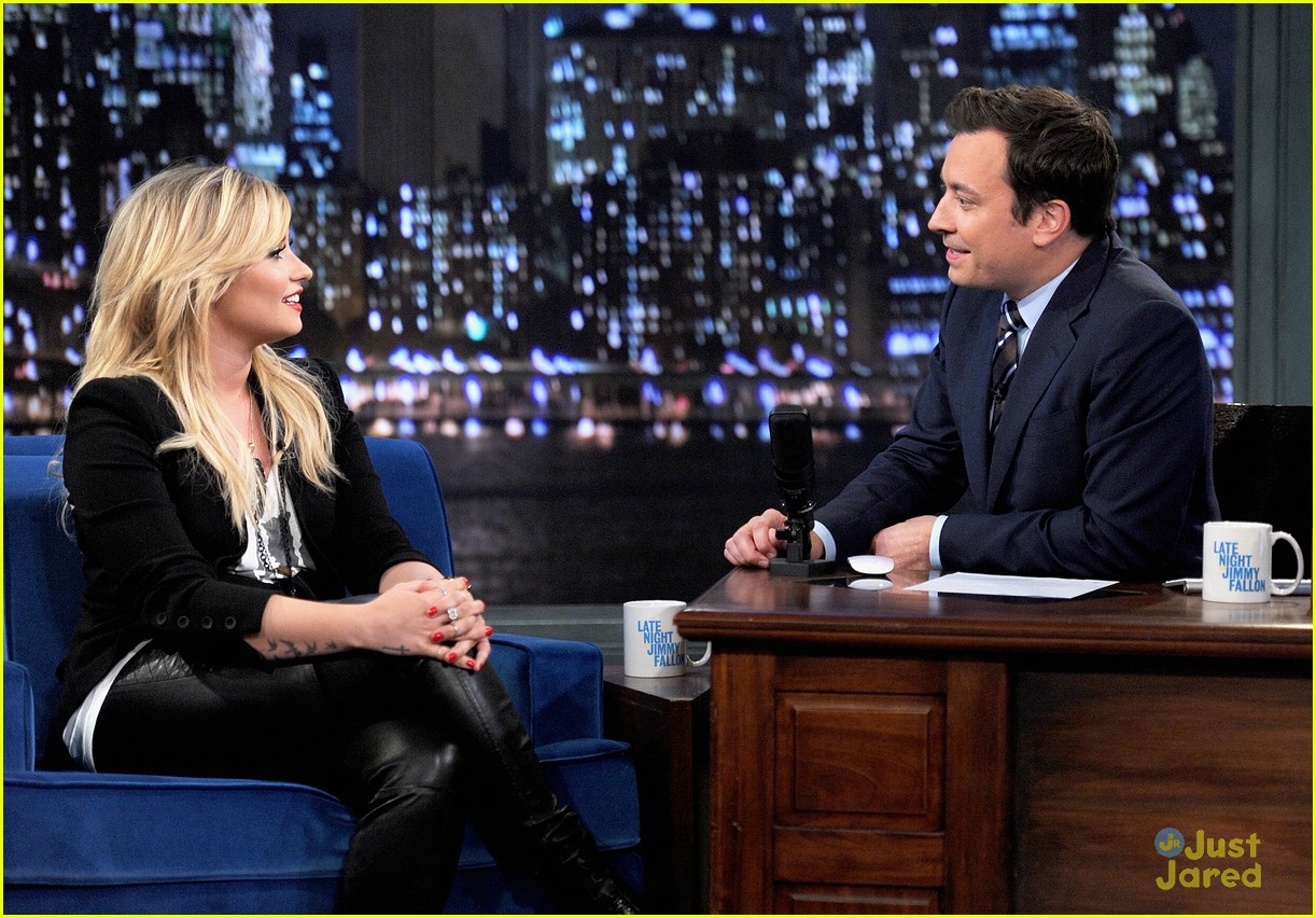 Full Sized Photo of demi lovato fallon appearance 11 | Demi Lovato