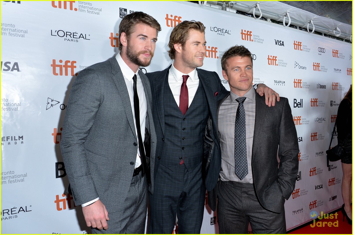 Liam Hemsworth: 'Rush' Premiere at TIFF 2013 with Brother Chris ...