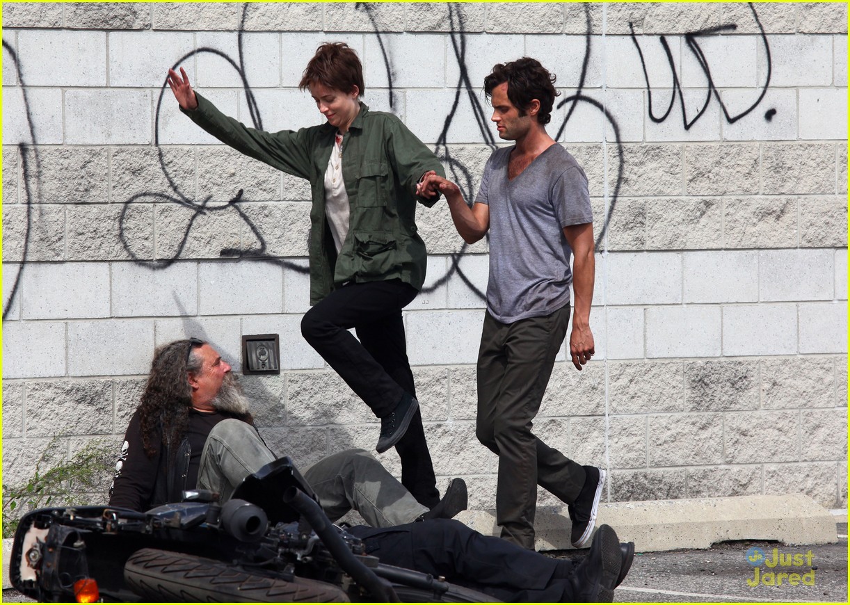 Penn Badgley And Dakota Johnson Cymbeline Action Scenes Photo