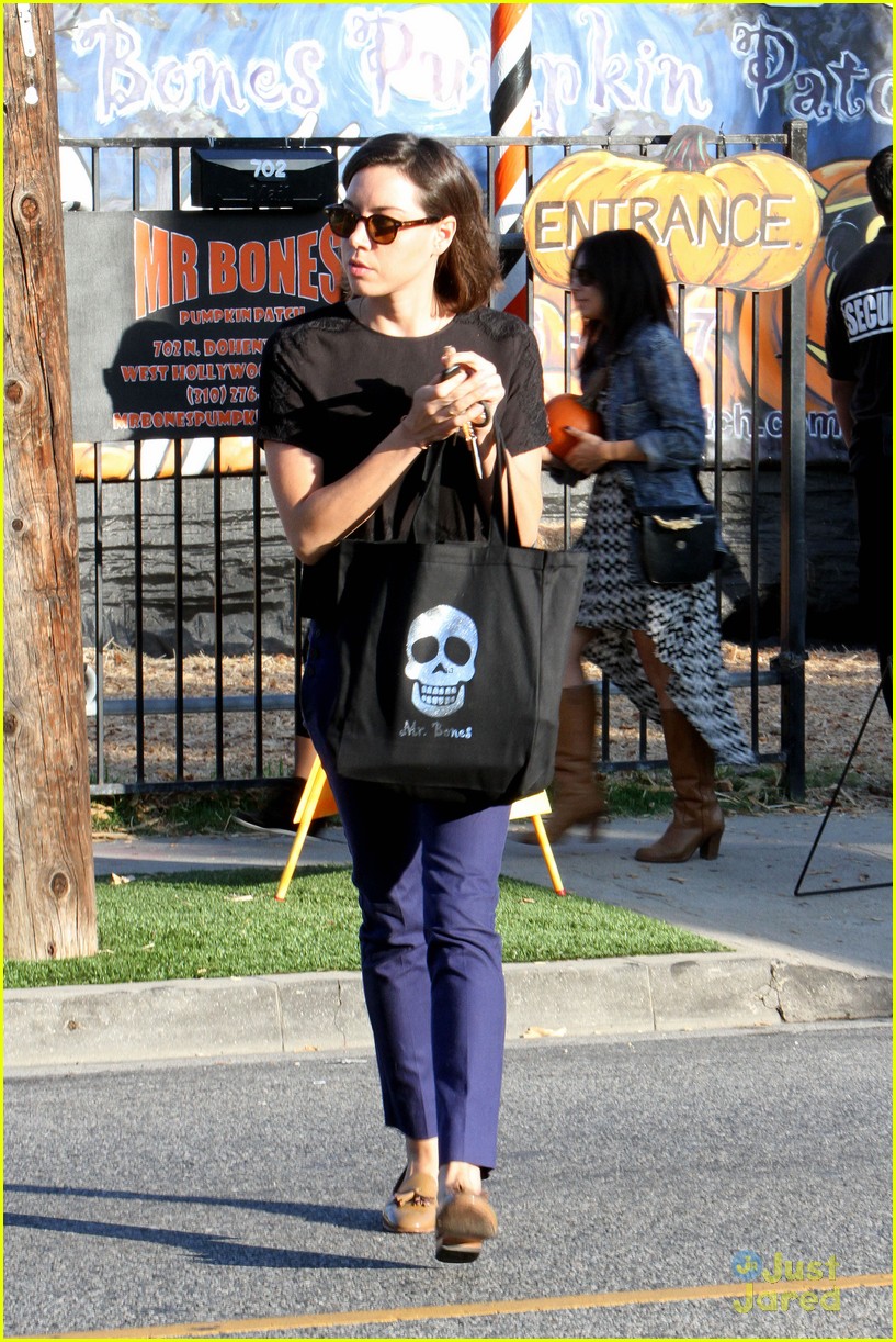 Full Sized Photo of dane dehaan pumpkin picking with aubrey plaza 11