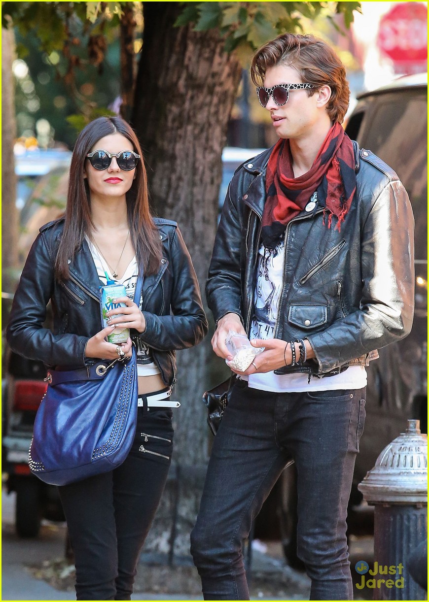 Victoria Justice & Pierson Fode: Leather Jackets For 'No Kiss List ...