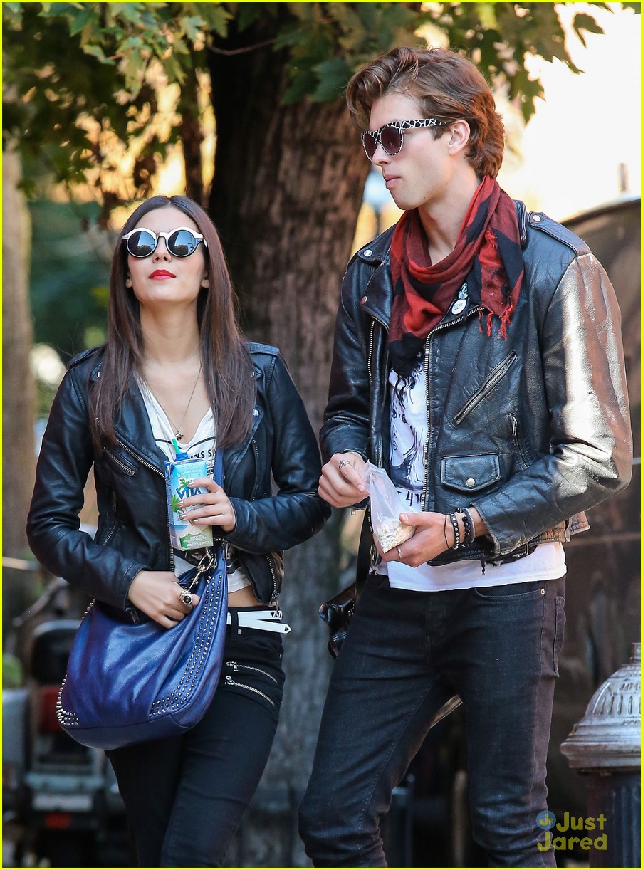 Victoria Justice & Pierson Fode: Leather Jackets For 'No Kiss List ...