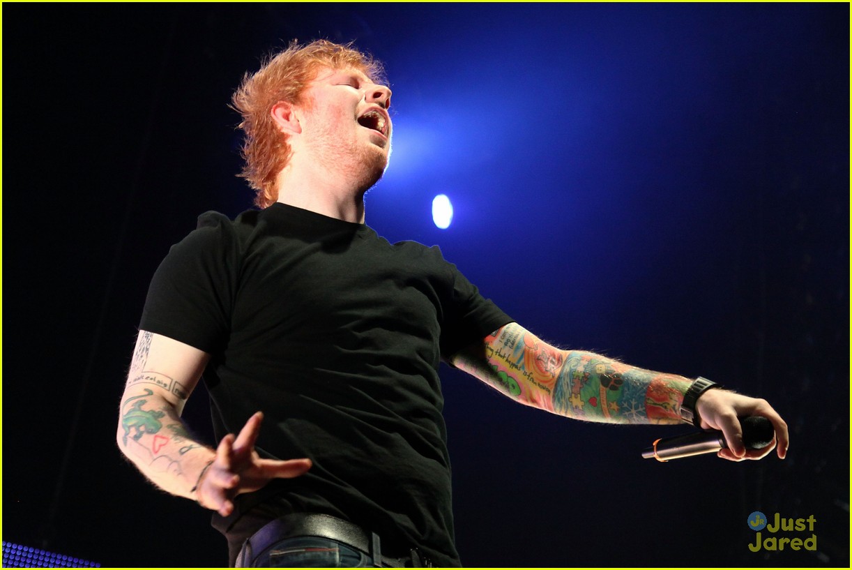 Full Sized Photo Of Ed Sheeran Gingerbread Man Halloween Concert 08