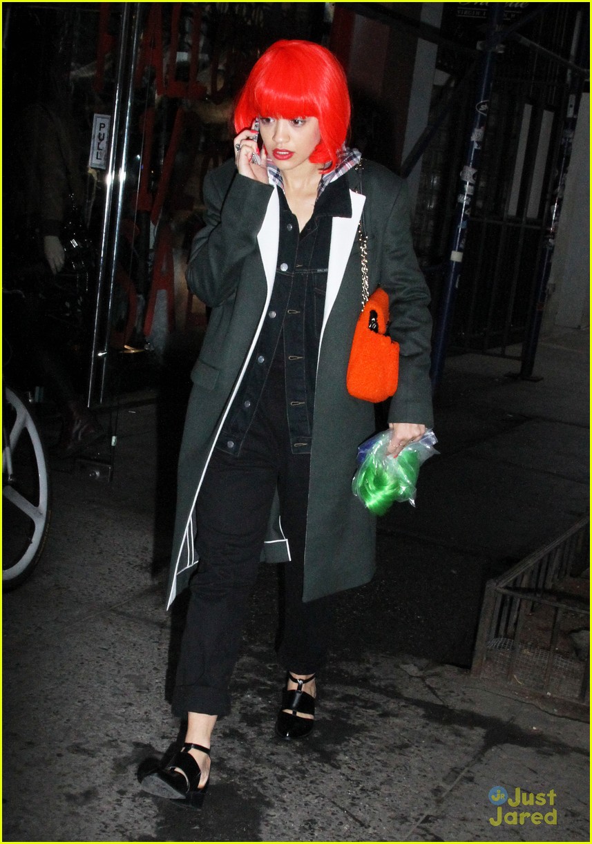 Full Sized Photo of rita ora credit card costume for halloween 06