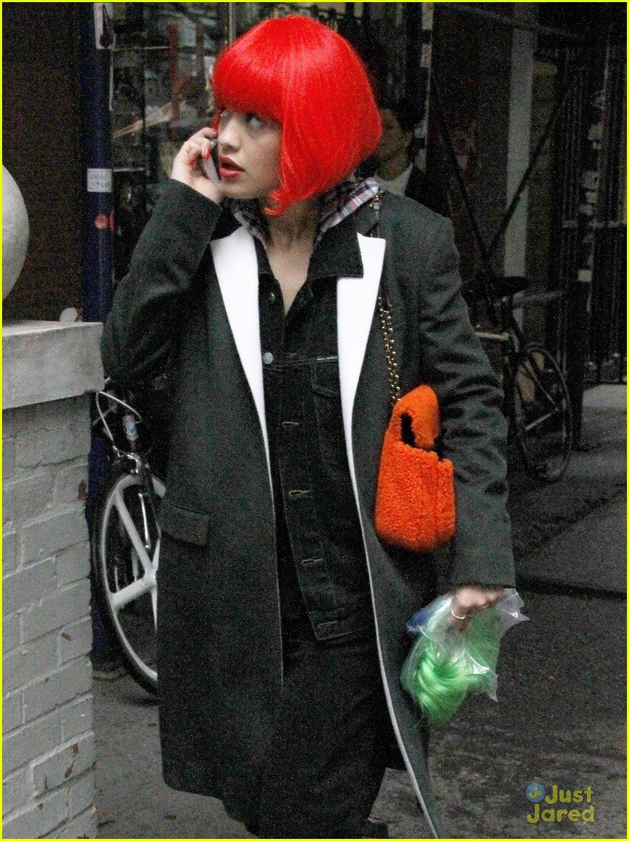 Full Sized Photo of rita ora credit card costume for halloween 08