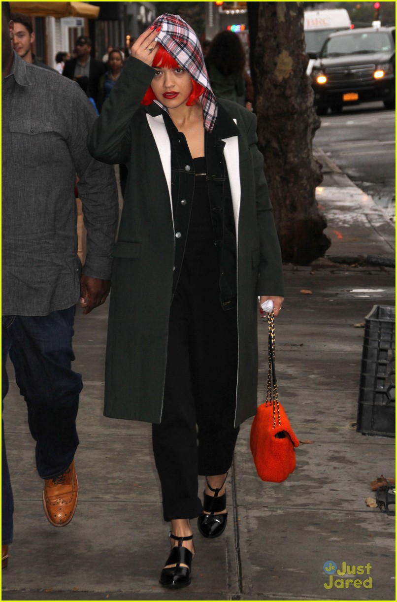 Full Sized Photo of rita ora credit card costume for halloween 09