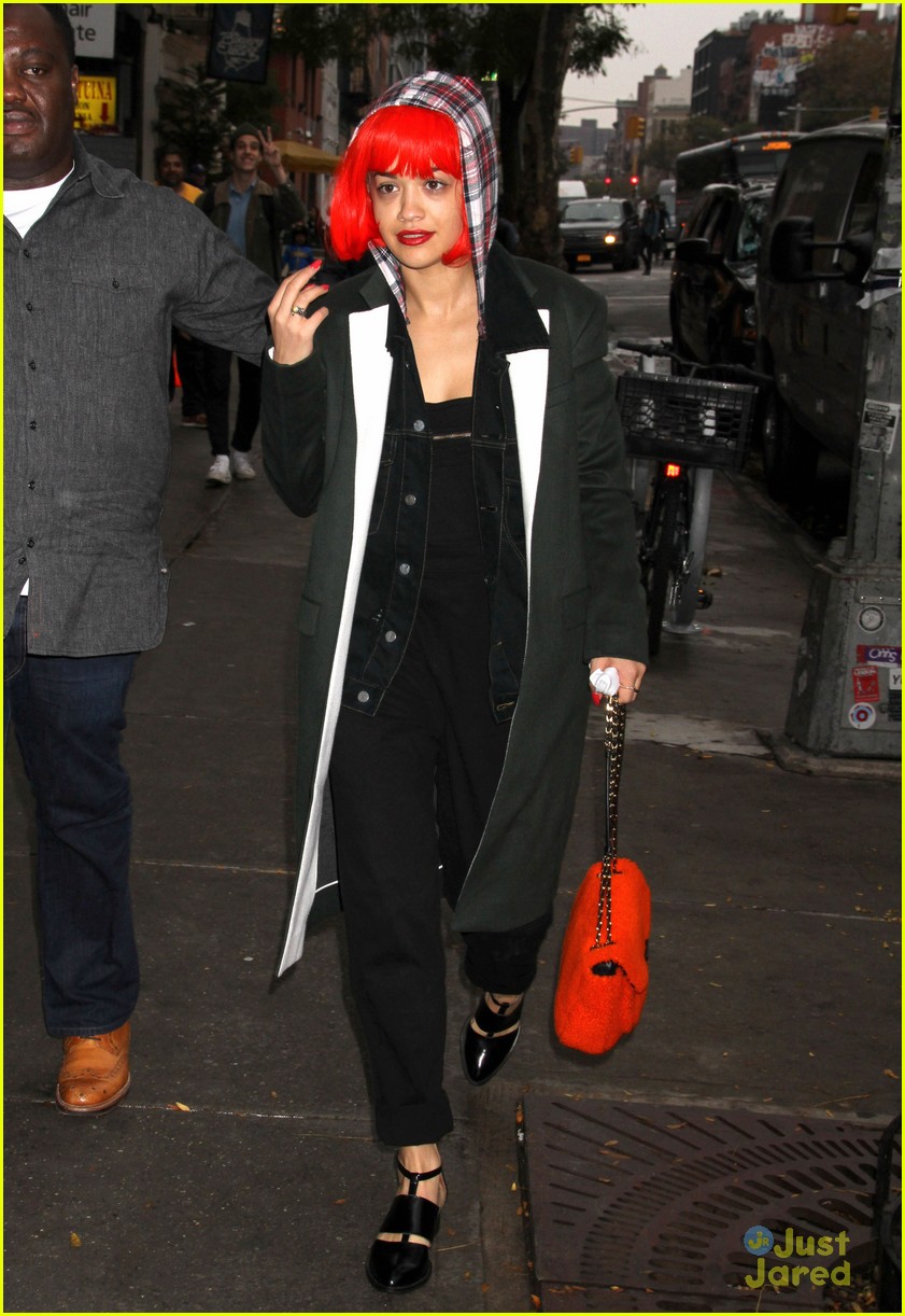 Full Sized Photo of rita ora credit card costume for halloween 13