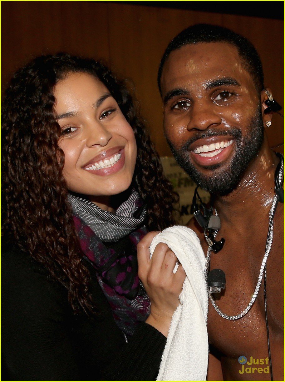 Jordin Sparks Towels Off Shirtless Jason Derulo after Jingle Ball 2013 ...