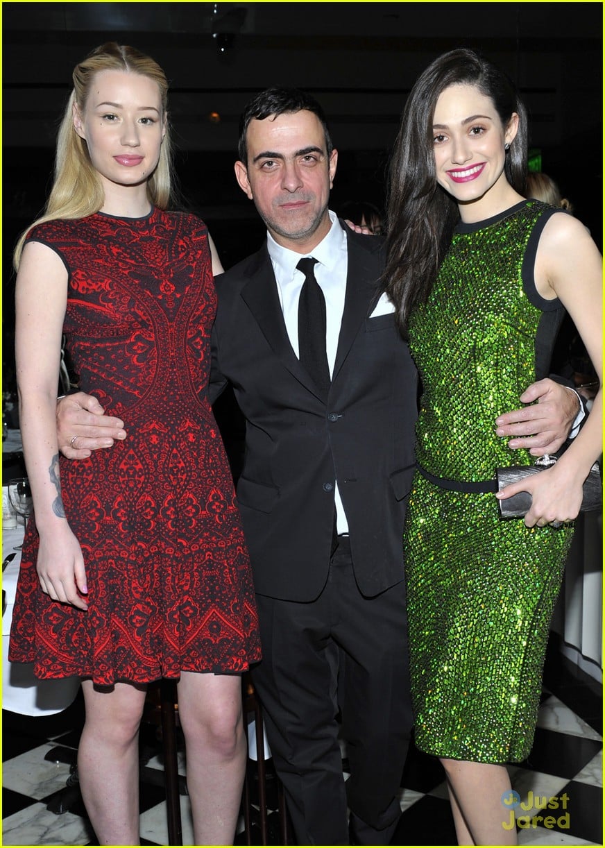 Full Sized Photo of emmy rossum brie larson antonio berardi prviate