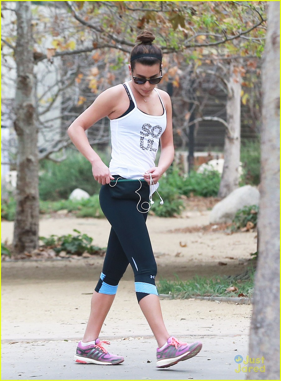 Full Sized Photo of lea michele coldwater canyon hike before glee