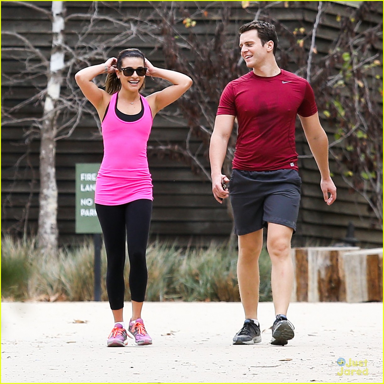 Lea Michele Stretches It Out Before Hike Photo 638388 Photo Gallery Just Jared Jr