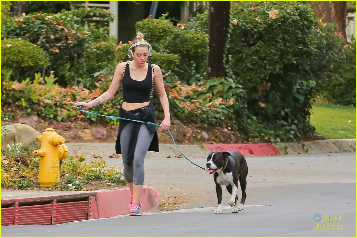 Miley Cyrus & Mary Jane Walk Around The Block | Photo 631190 - Photo ...