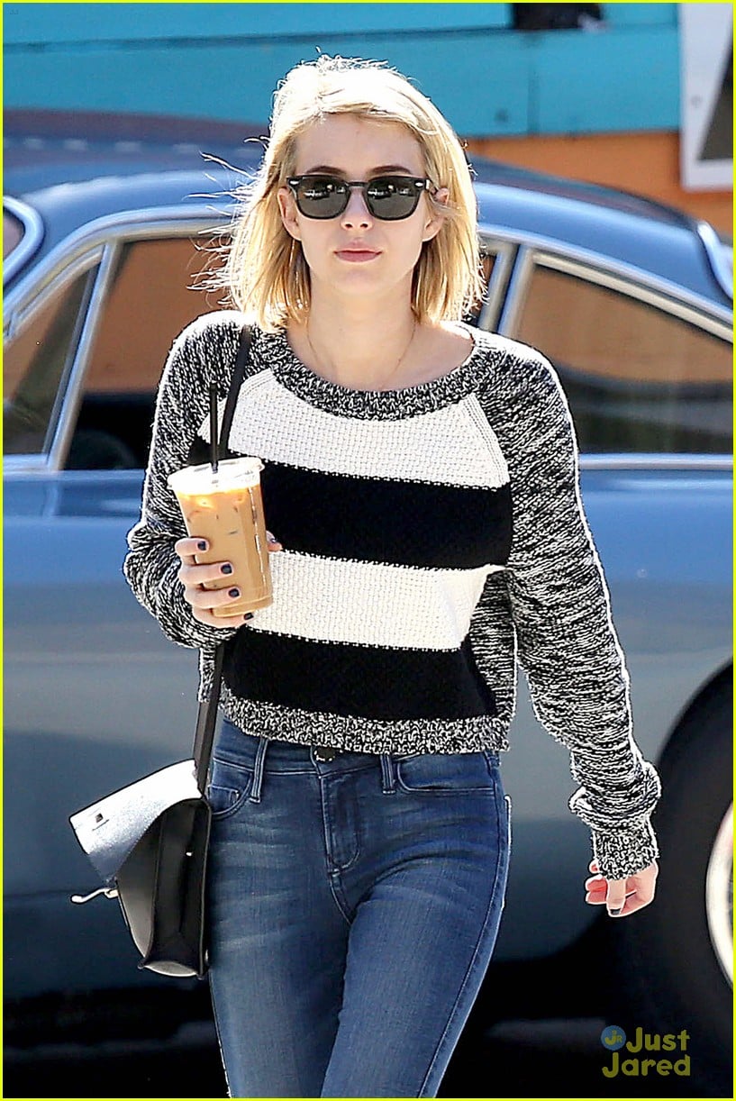 Full Sized Photo of emma roberts coffee fun after bday 04 | Emma ...