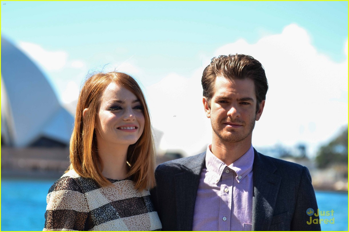 Andrew Garfield & Emma Stone Take Their Love to Sydney for 'Spider-Man - Andrew Garfield And Emma Stone The Amazing Spider Man 2