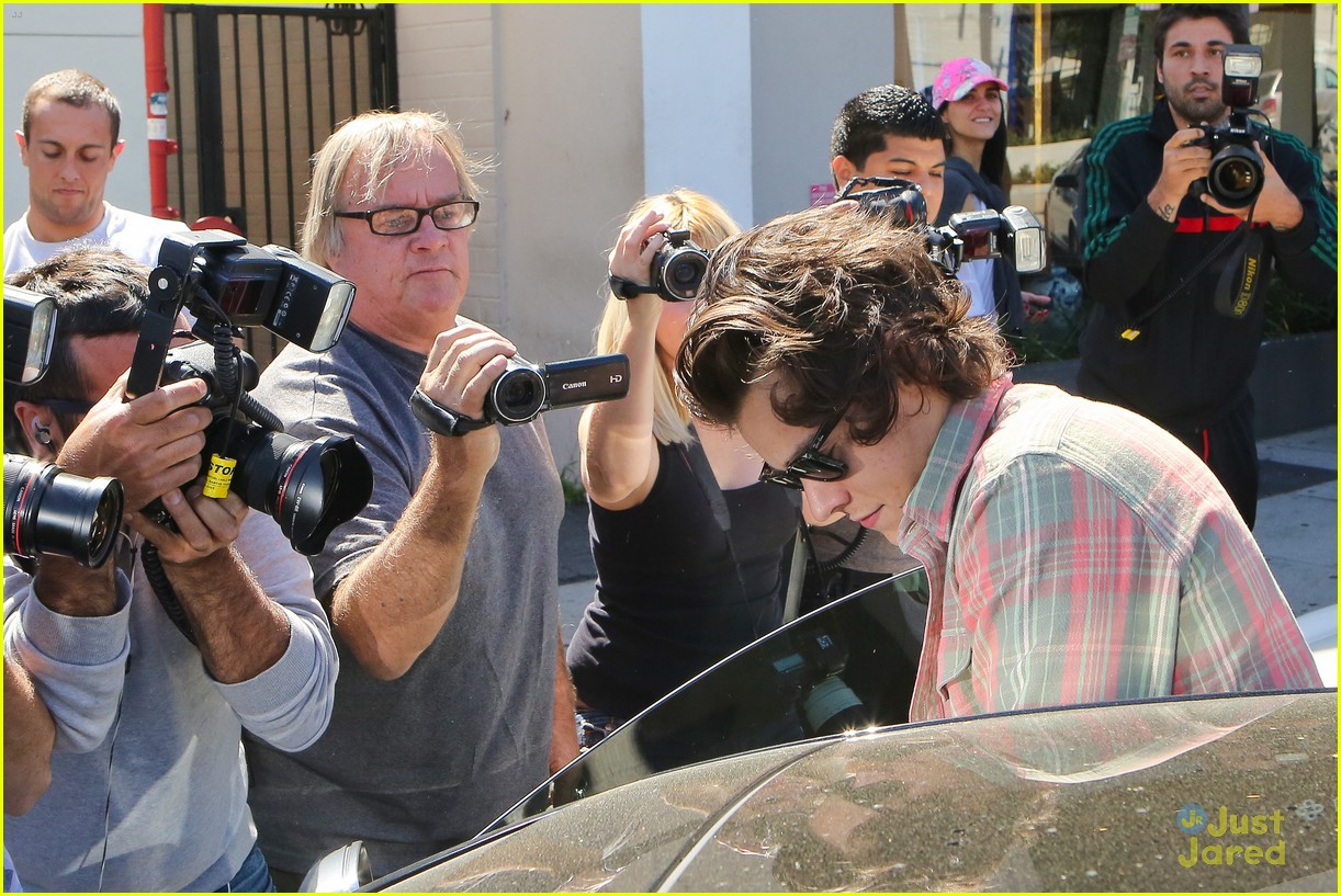 Harry Styles Braves Sea of Paparazzi for Lunch in West Hollywood, Harry  Styles, One Direction