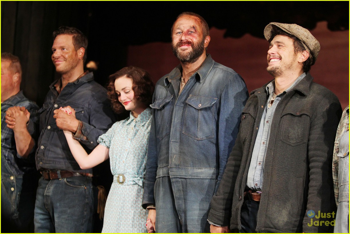 Full Sized Photo of leighton meester previews of mice men broadway 03