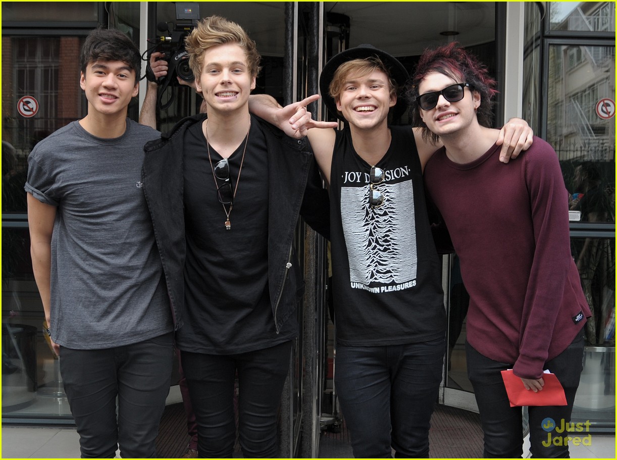 5 Seconds Of Summer Hit Up NRJ Radio in Paris Before Showcase | Photo