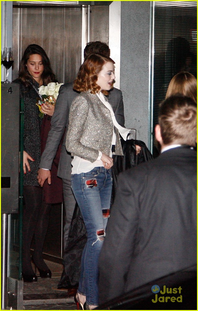 Full Sized Photo of emma stone casual after spider man 2 berlin