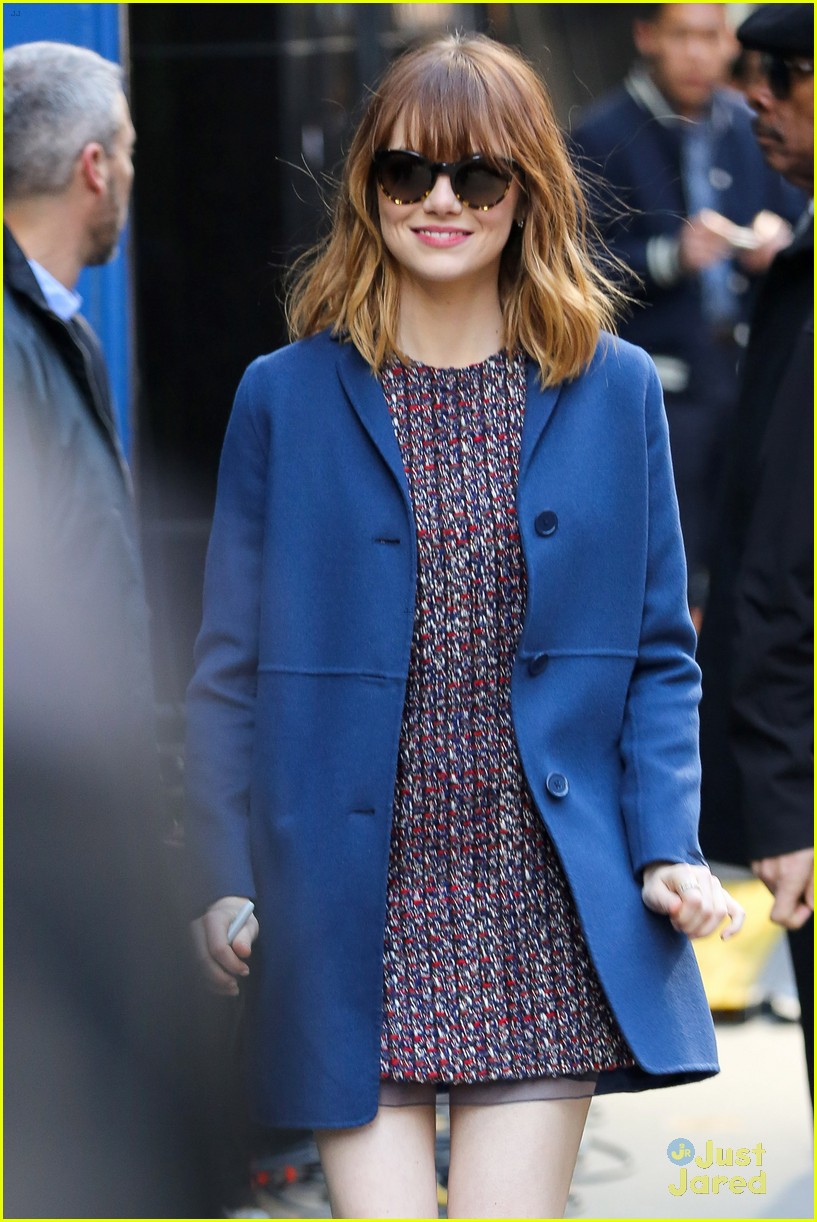 Andrew Garfield & Emma Stone Wear Matching Oufits for 'Good Morning ...