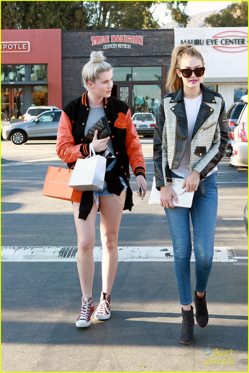 Full Sized Photo of gigi hadid ireland baldwin malibu shopping 12