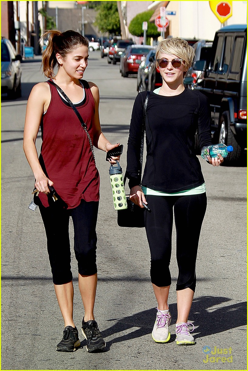Full Sized Photo of julianne hough nikki reed hike after gym 10