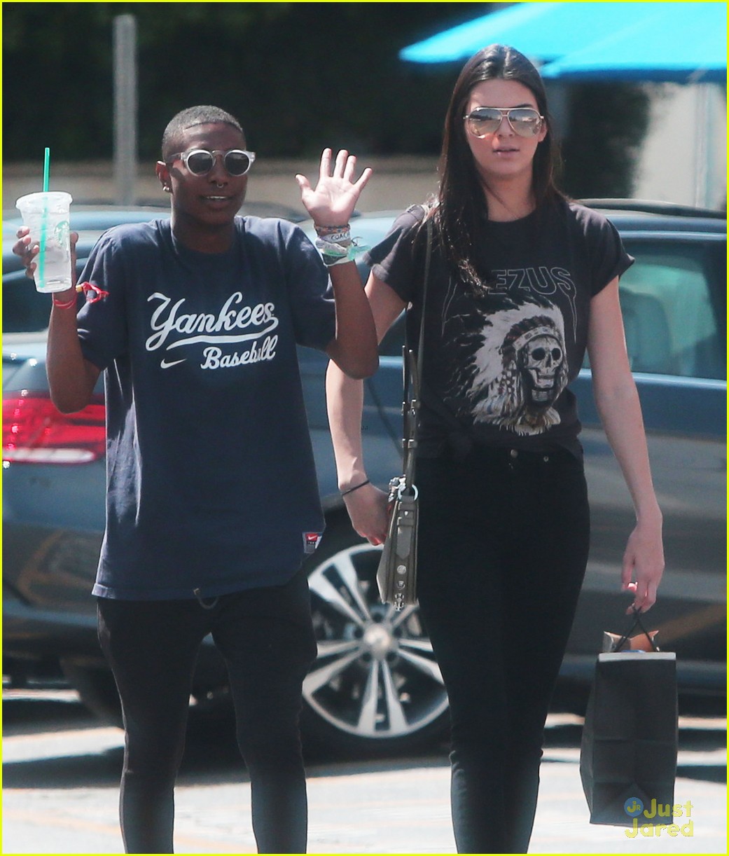 Kendall Jenner Shows Off Kanye West Support While Shopping 