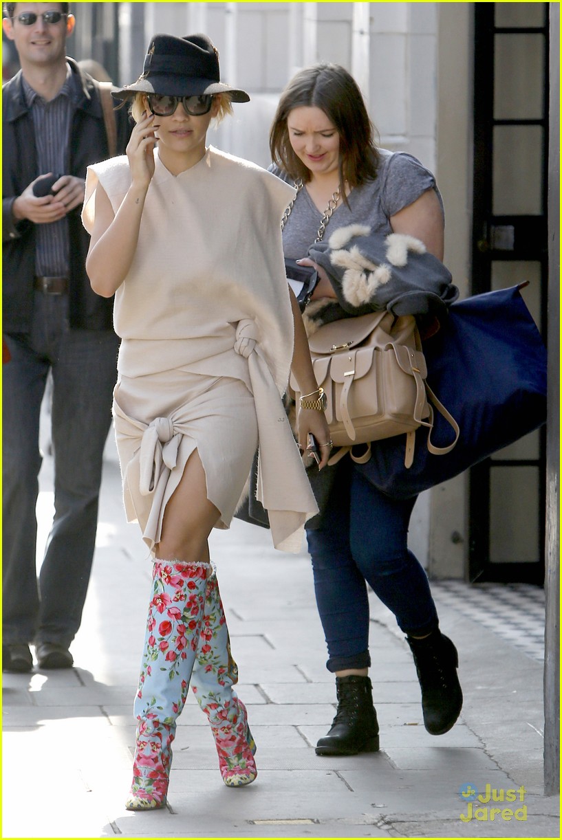 Rita Ora Goes For Fringe & Fur at the Glamour of Italian Fashion