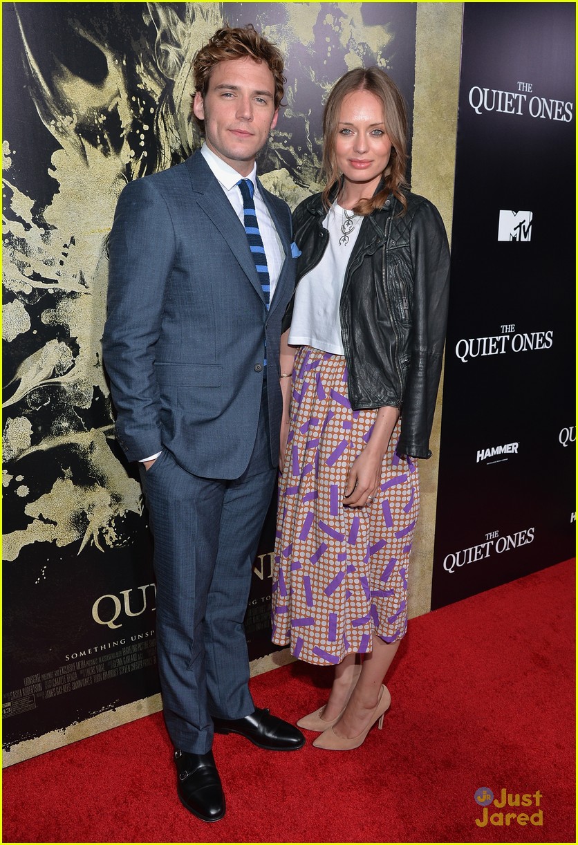 Full Sized Photo of sam claflin olivia cooke the quiet ones los angeles