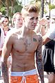 justin bieber continues going shirtless cannes 03