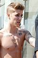 justin bieber continues going shirtless cannes 08