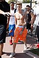 justin bieber continues going shirtless cannes 16
