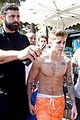justin bieber continues going shirtless cannes 20