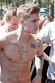 justin bieber continues going shirtless cannes 22