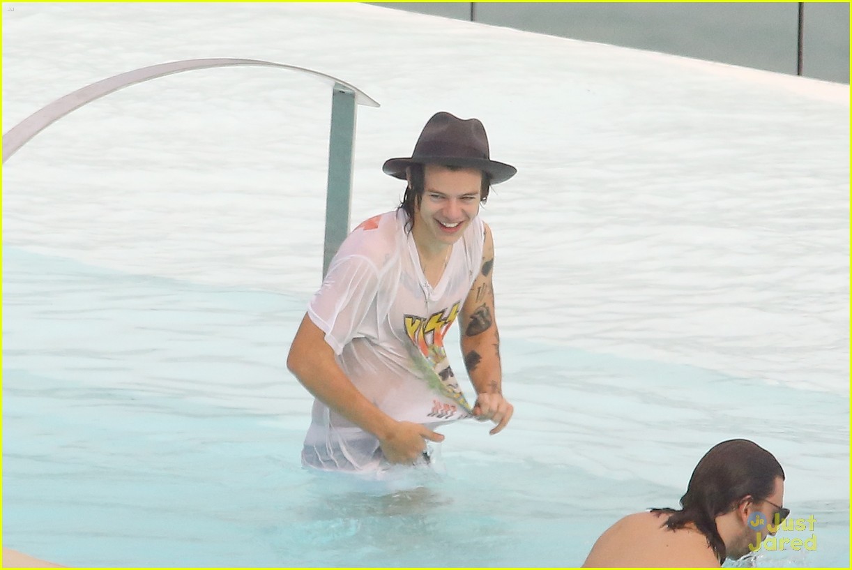 Harry Styles Shows Off Tattoos Gets Tossed Into Pool In Rio Photo 672587 Photo Gallery 