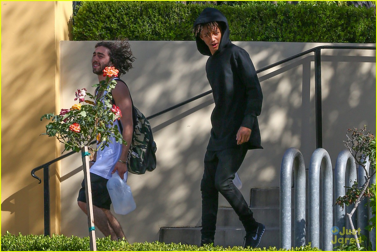 Jaden Smith Stops by Sugarfish Sushi Two Days in a Row with Friends in